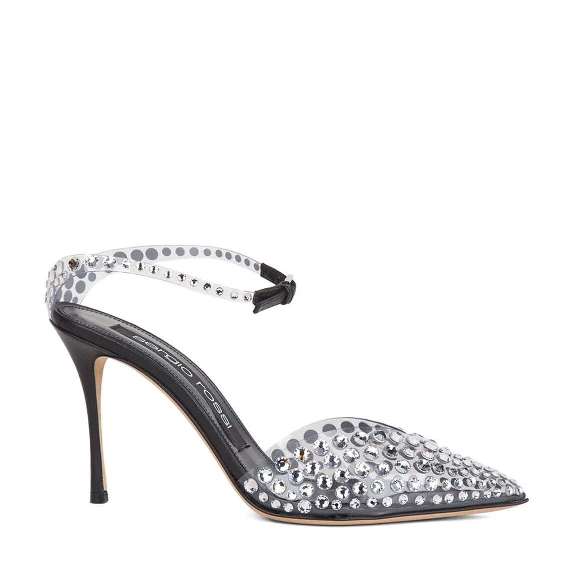 Black/Crystal Godiva Heeled Shoes main product photo