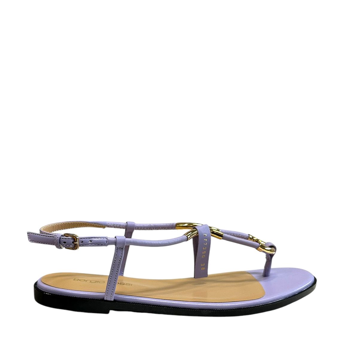 Purple Twist Flat Sandals main product photo