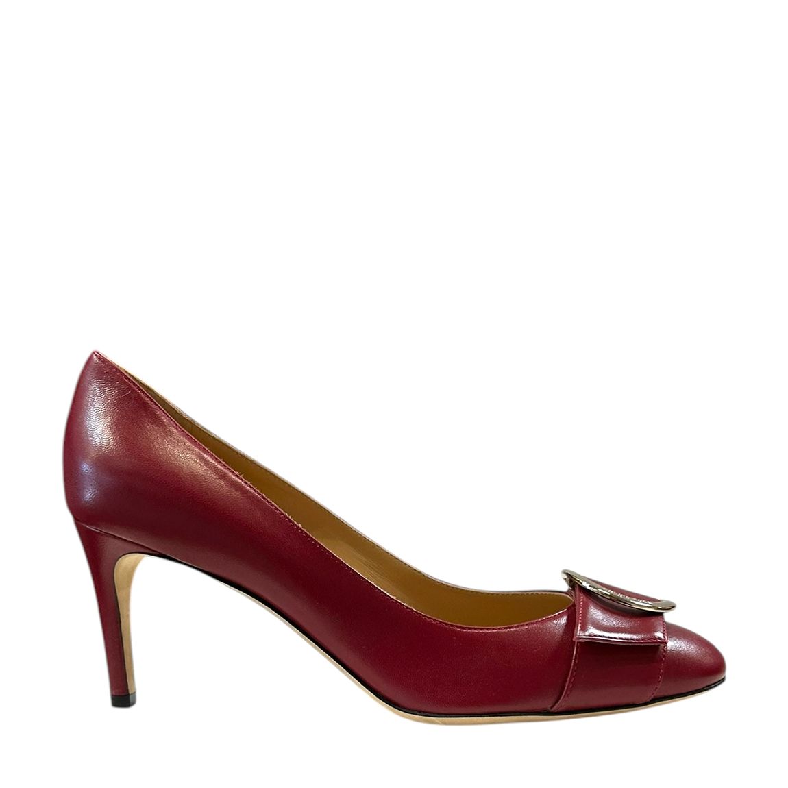Red Nappa Heeled Pump main product photo