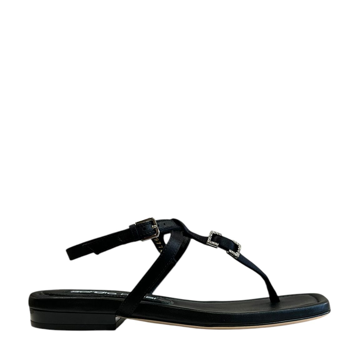 Black Toe Post Flat Sandals main product photo