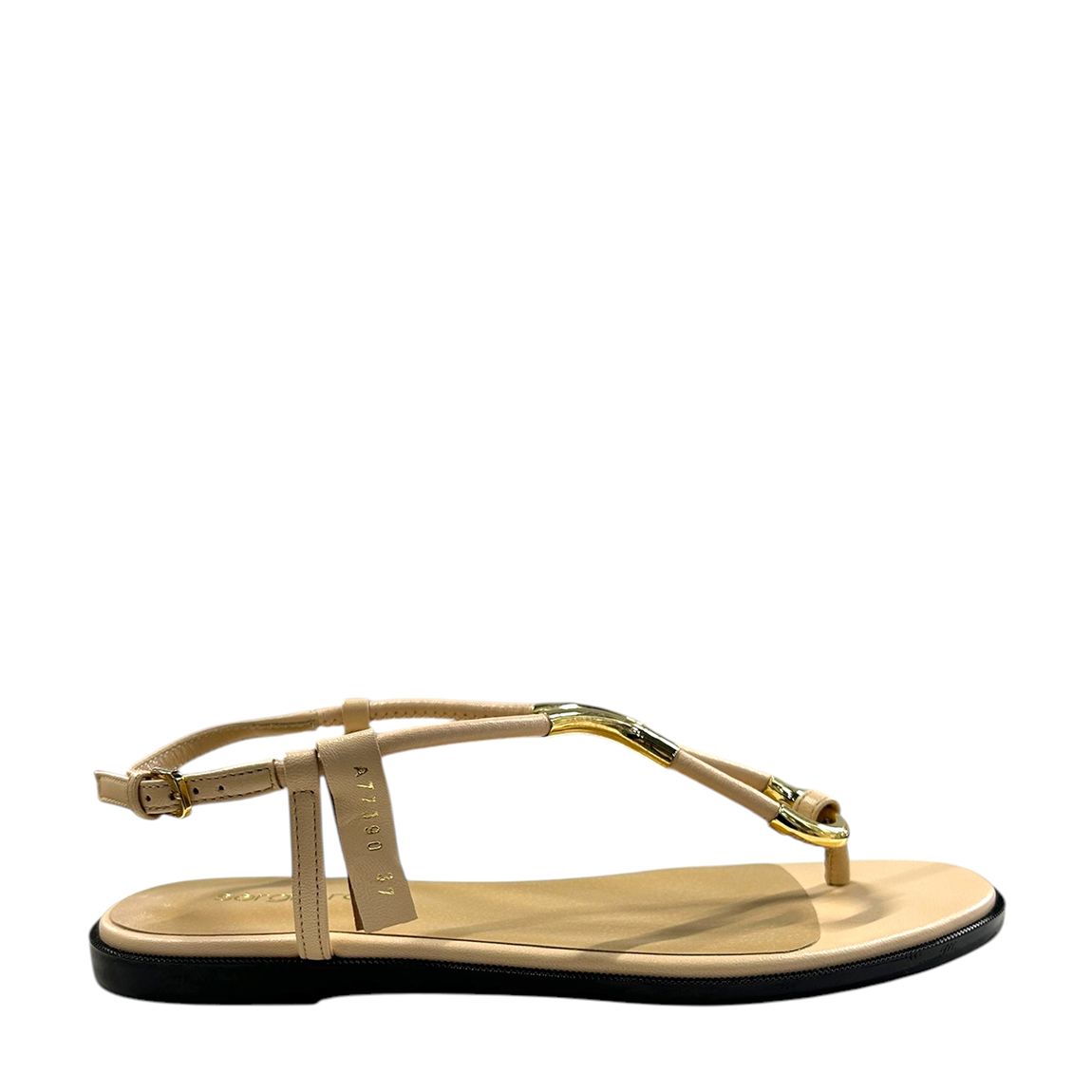 Cream Twist Flat Sandals main product photo