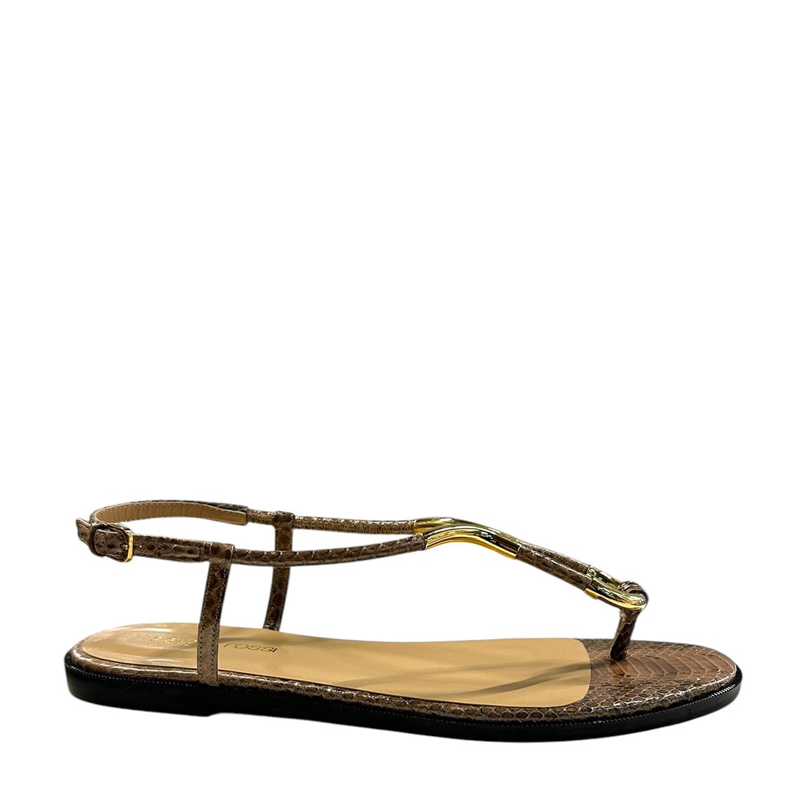 Bronze Twist Flat Sandals main product photo