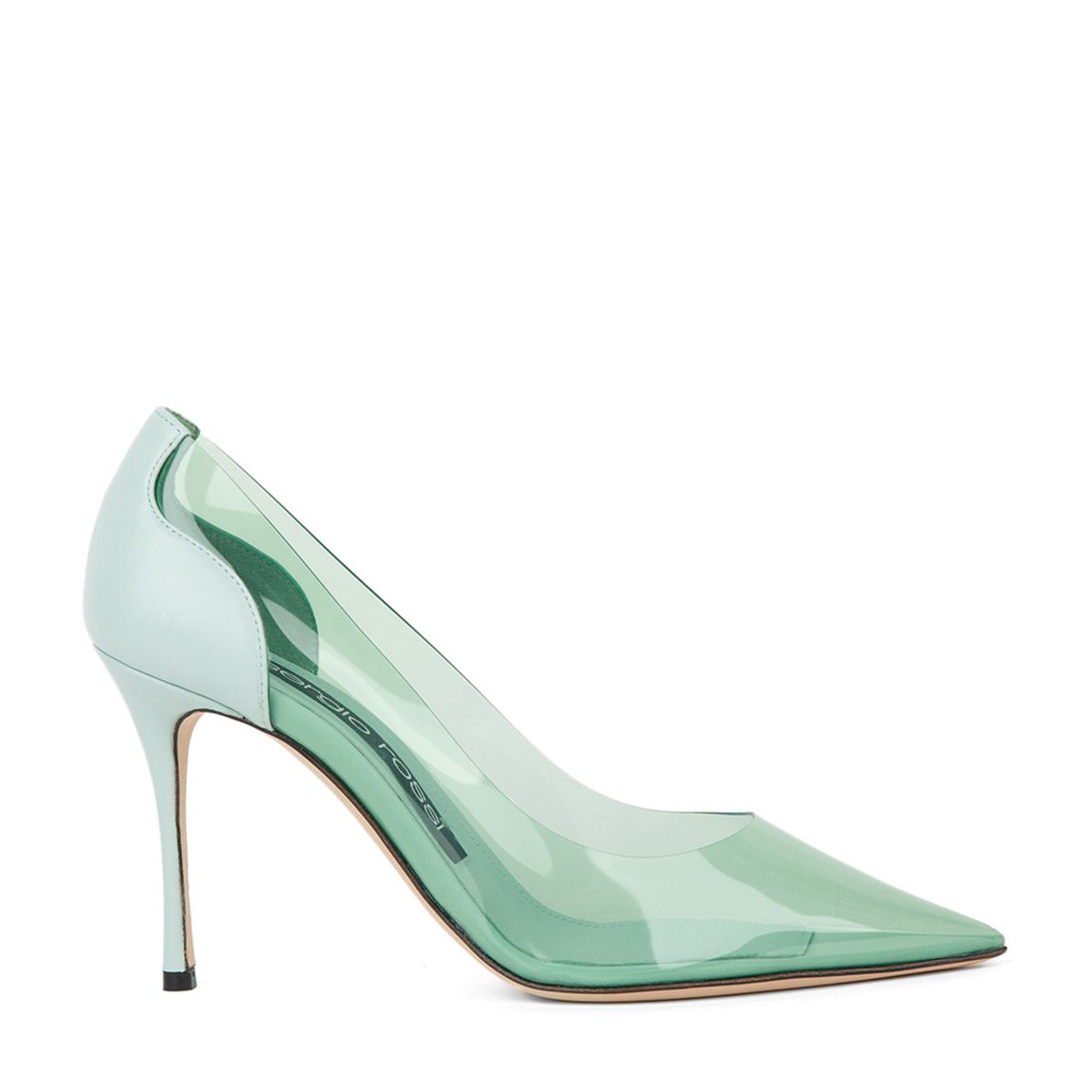 Green Godiva Heeled Pumps main product photo
