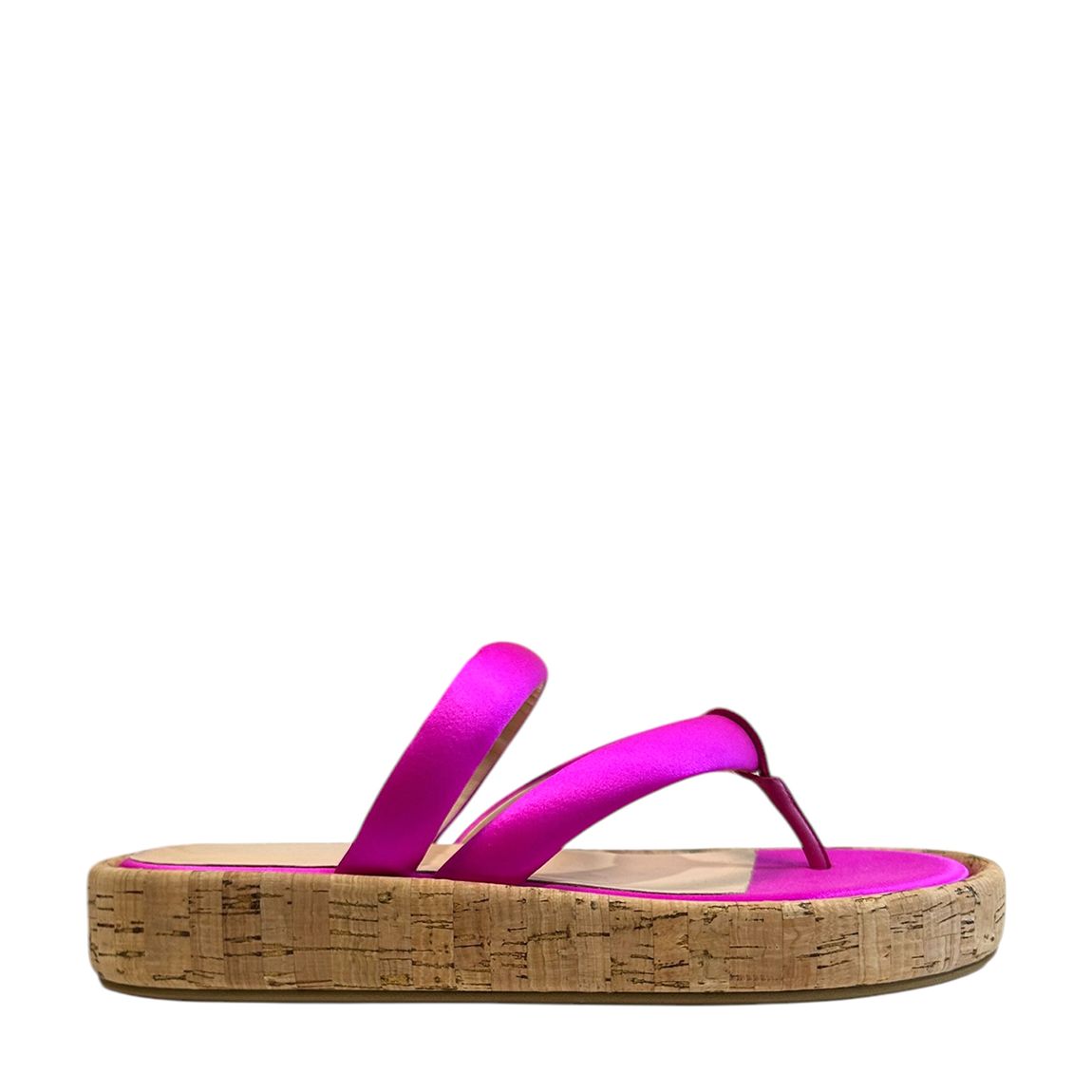 Pink Platform Flat Toe Post Sandals main product photo