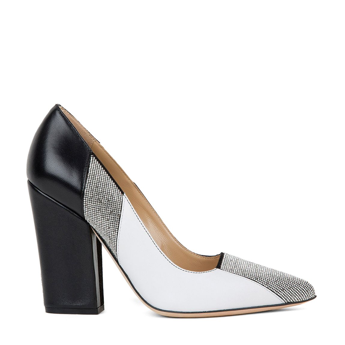 Multi Glitter Colourblock Decollete Heeled Pumps main product photo