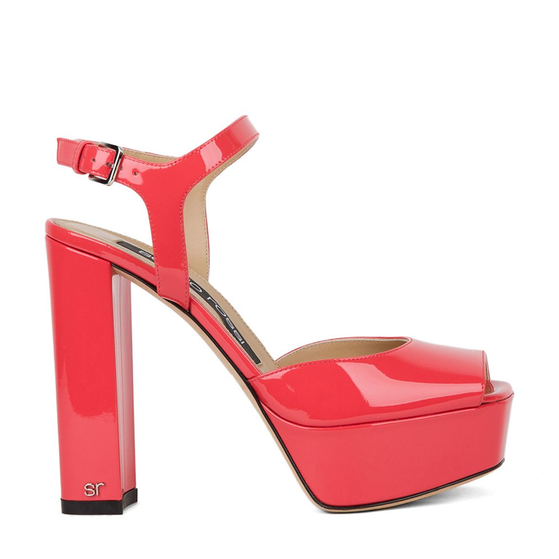Coral Platform Heeled Sandals main product photo