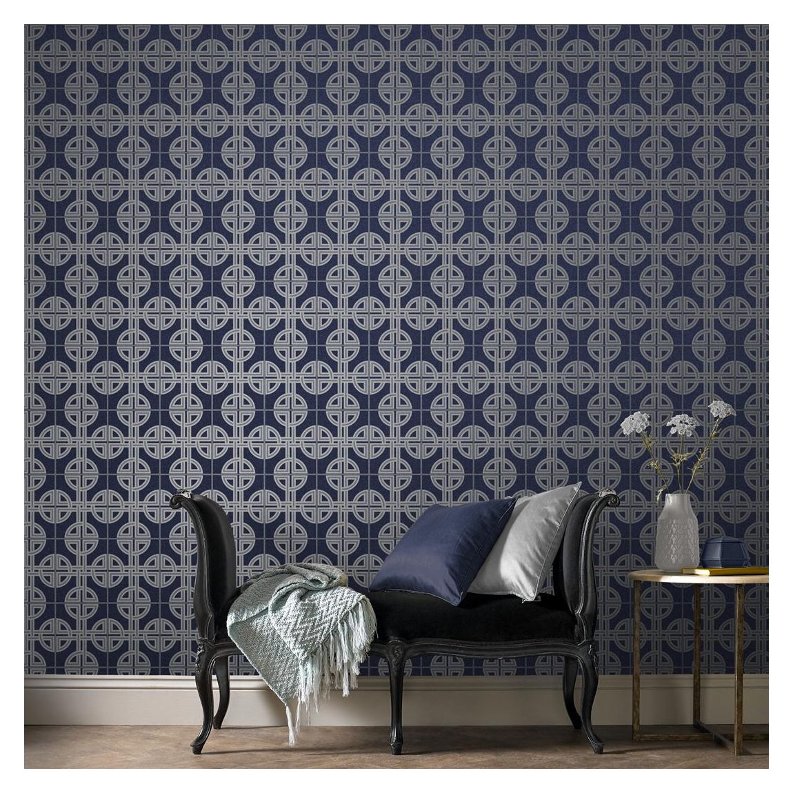Graham & Brown Asian Lattice Sky Wallpaper main product photo