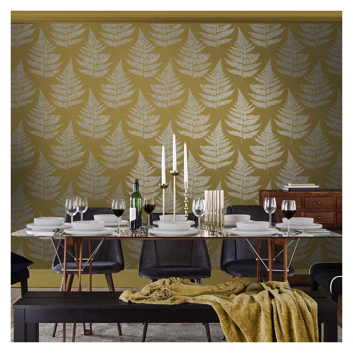 Graham & Brown Royal Fern Summer Wallpaper main product photo