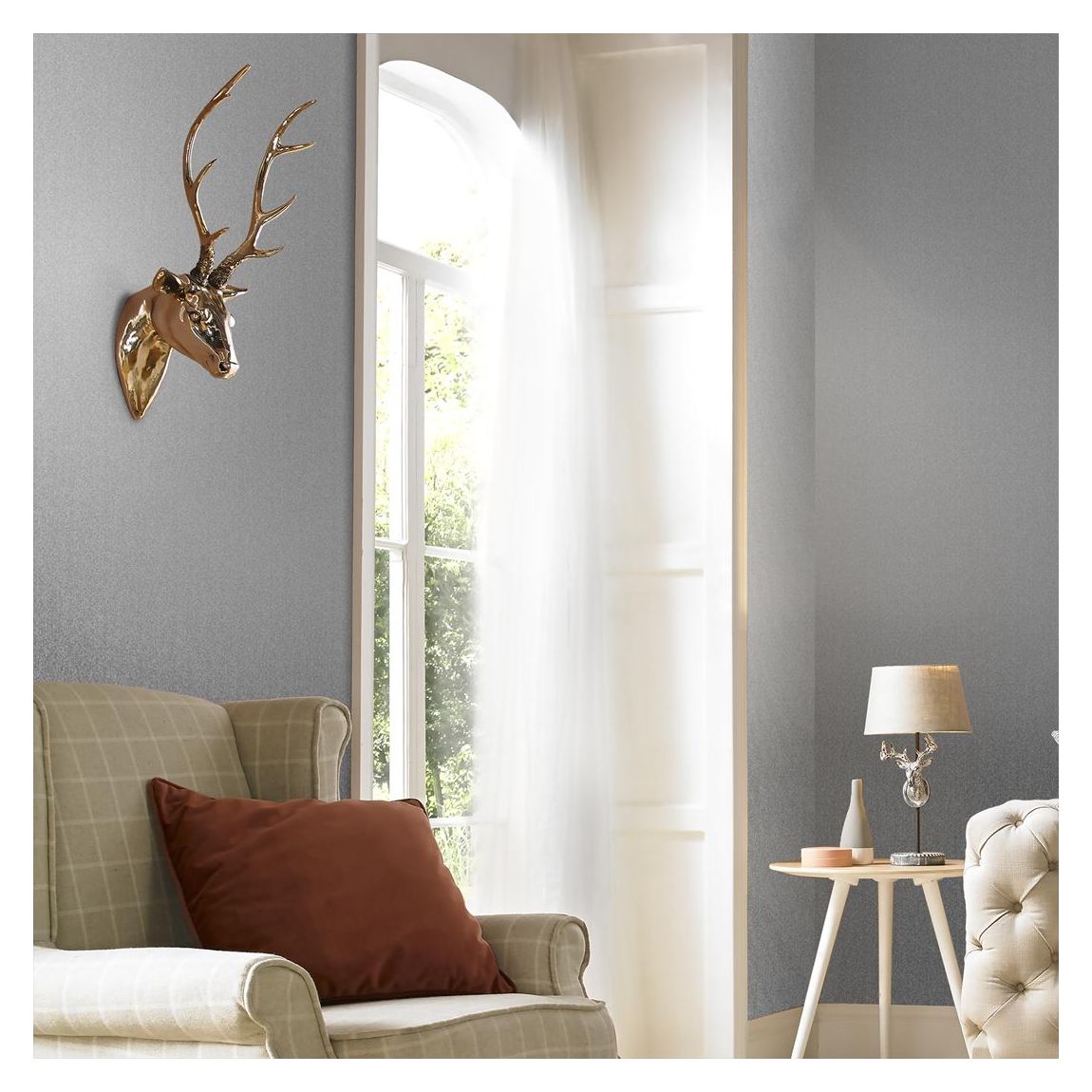 Graham & Brown Knitted Texture Silver Wallpaper main product photo