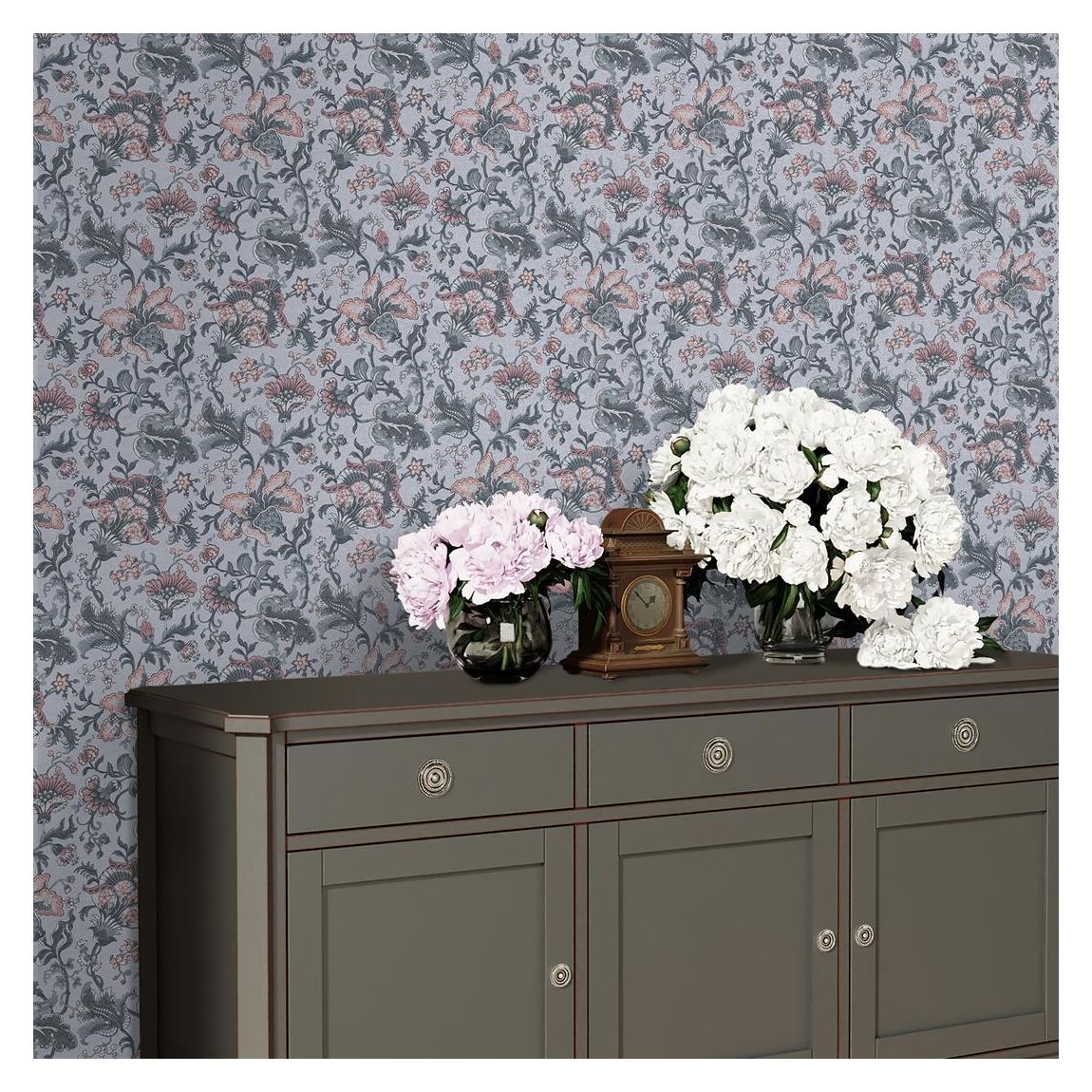 Laura Ashley Portia Pale Slate Wallpaper main product photo