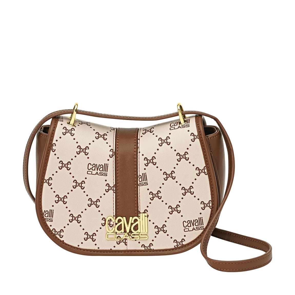 Light Monogram & Chocolate Beatrice Crossbody main product photo