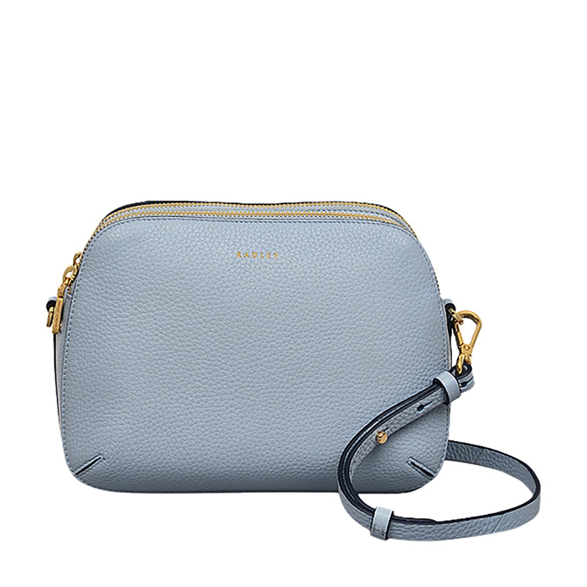 Smoke Blue Dukes Place Medium Zip top Crossbody Bag main product photo