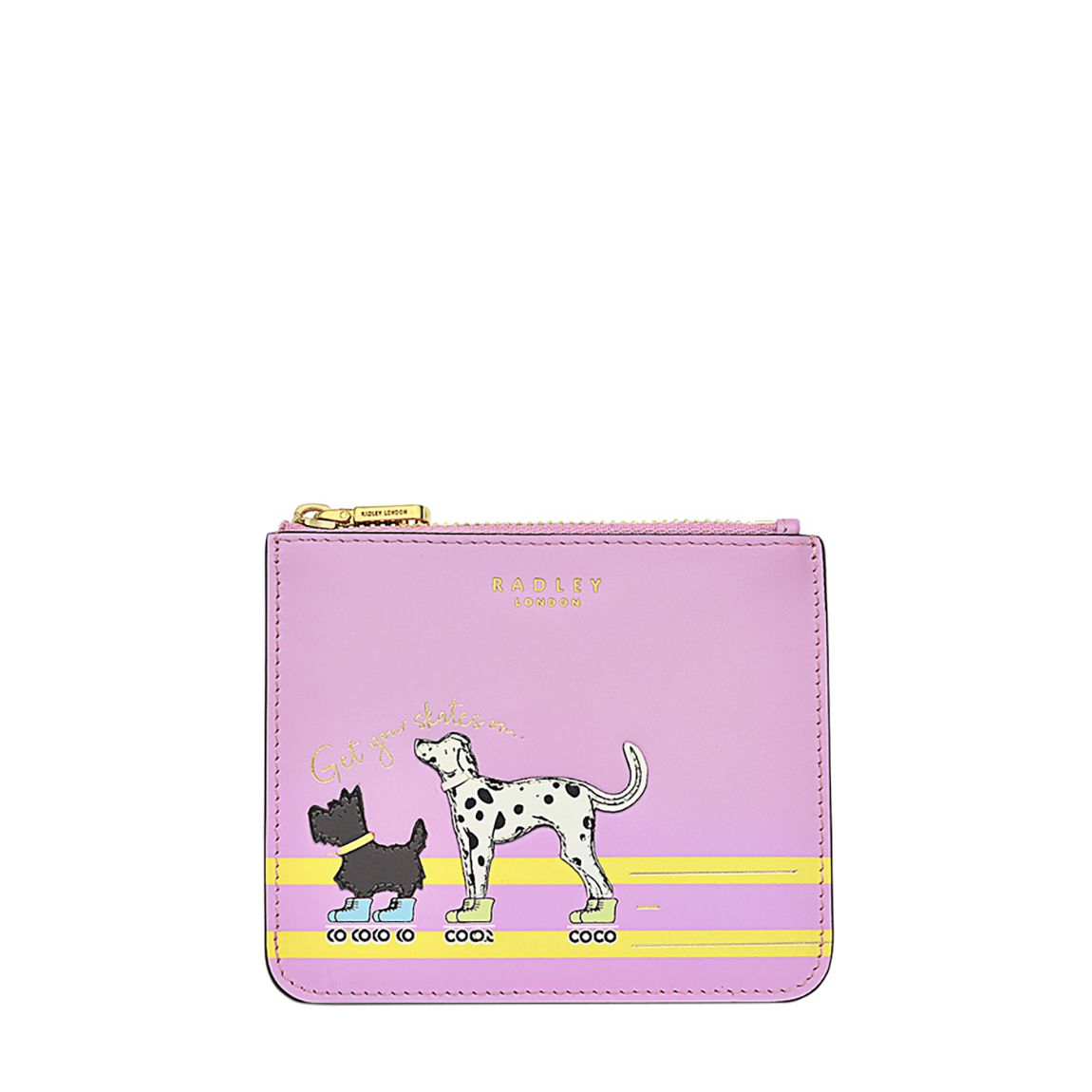 Sugar Pink Get Your Skates On Small Zip top Coin Purse main product photo