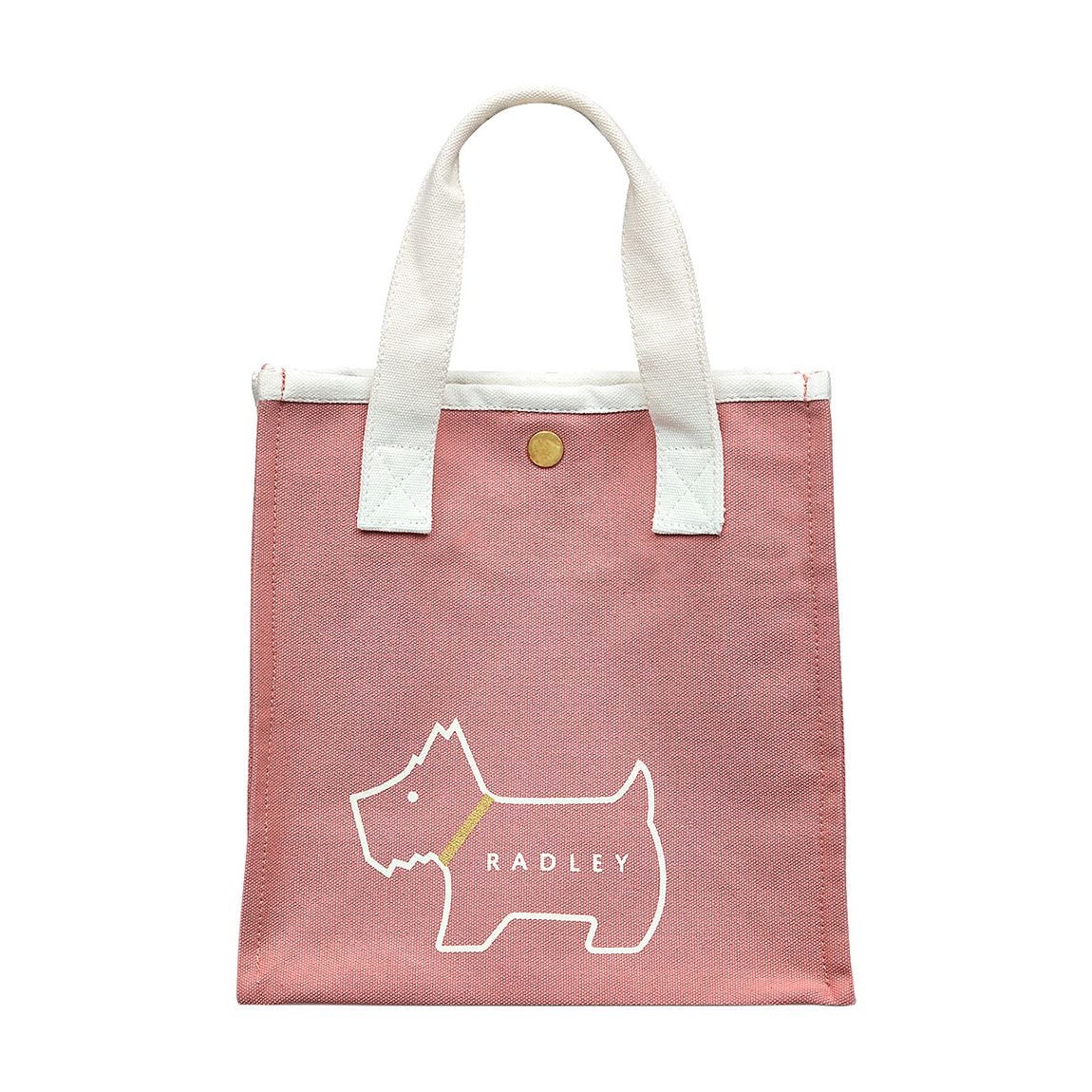 Sienna Pink Heritage Dog Outline Small Open Top Grab Bag main product photo