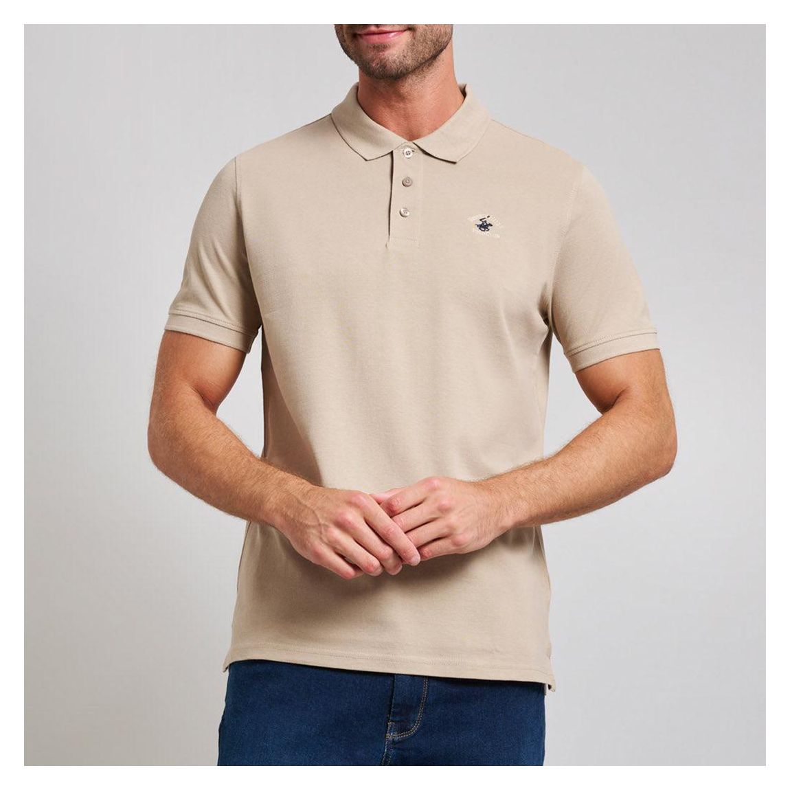 Stone Embroidered Classic Polo Shirt main product photo