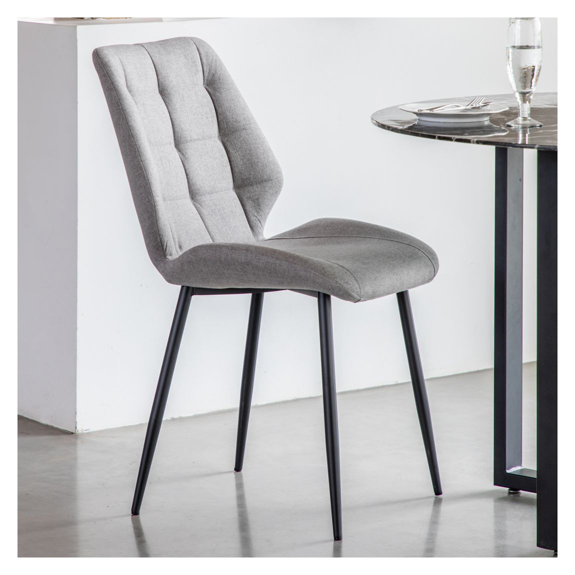 Maple Dining Chair Light Grey (2pk) main product photo