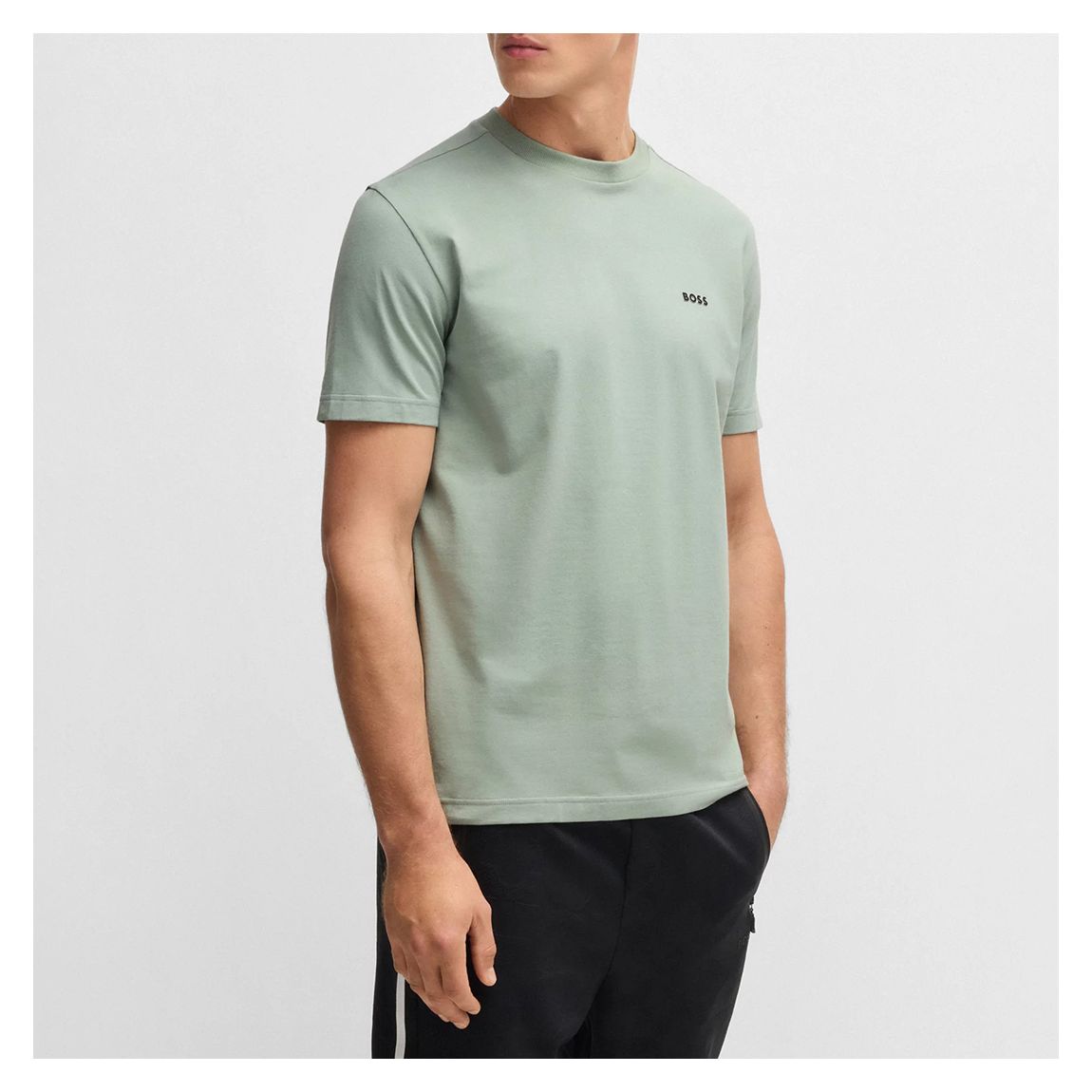 Sage Green Cotton Blend T-Shirt main product photo
