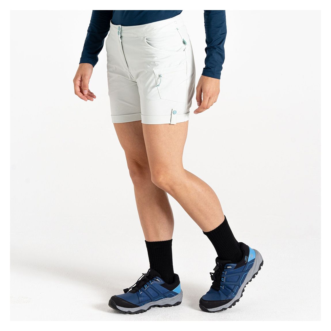 White/Blue Melodic III Walking Shorts main product photo