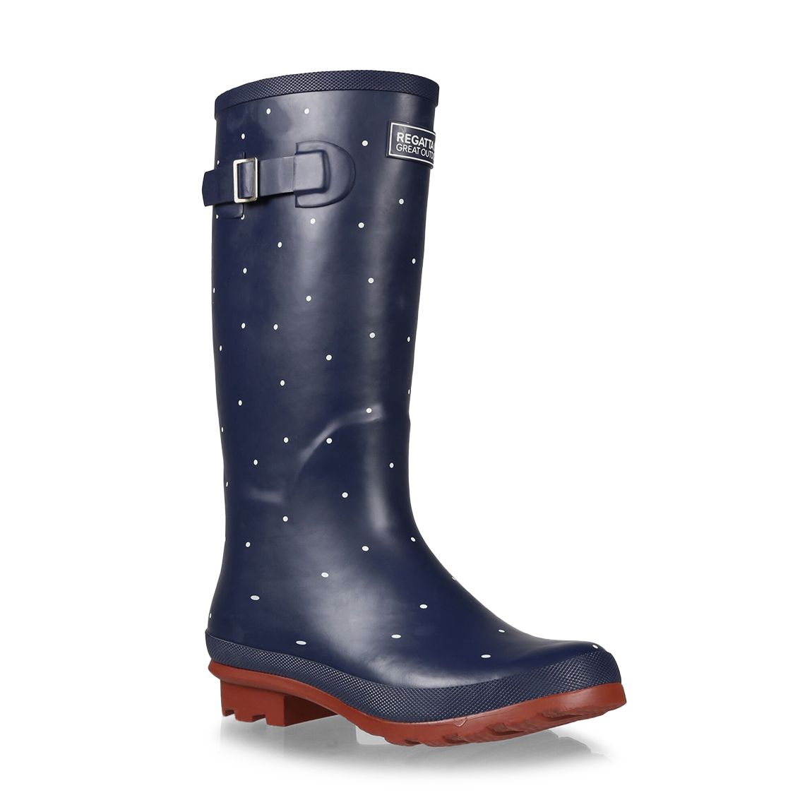 Navy Spot Fairweather II Wellies main product photo