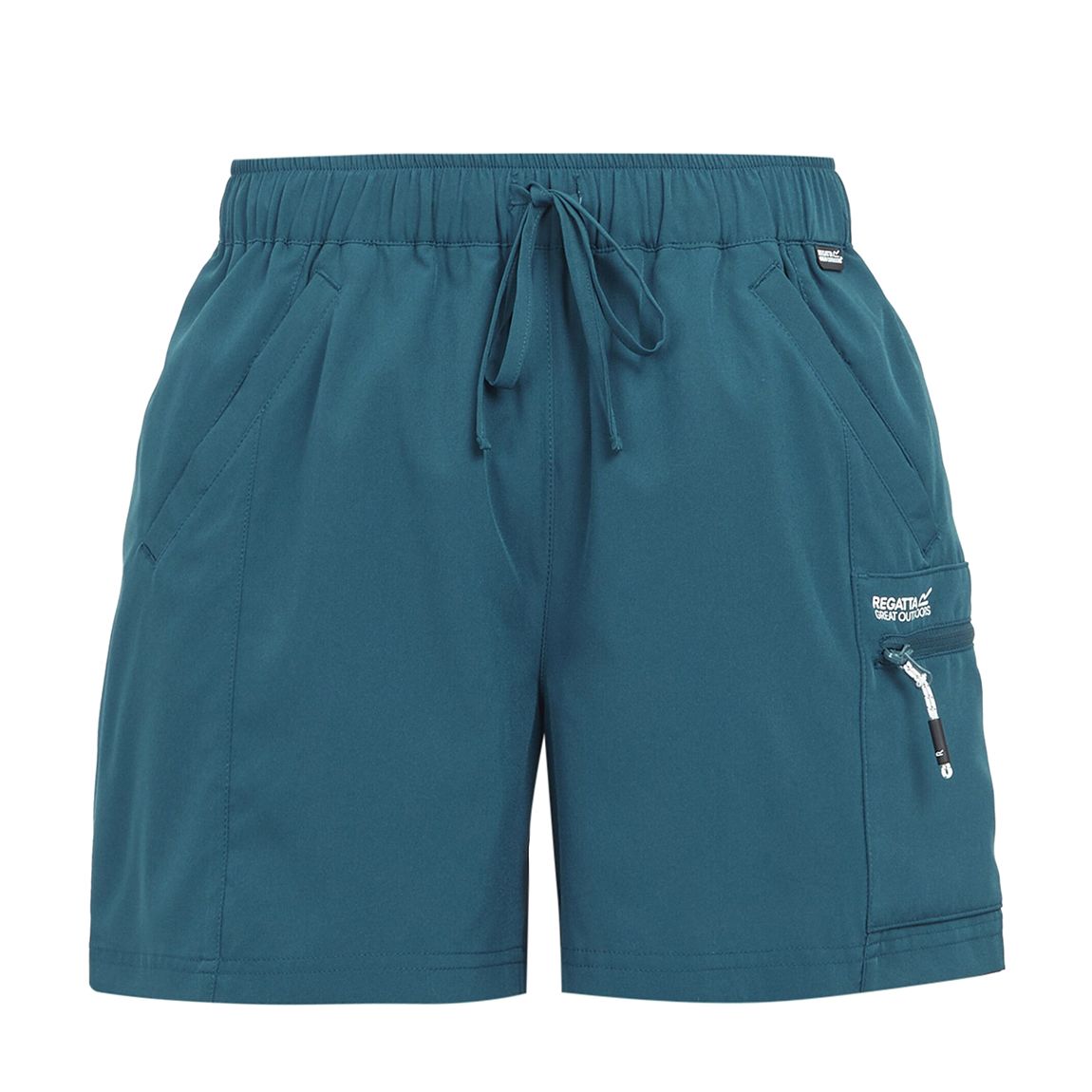 Teal Travel Light Packaway Shorts main product photo