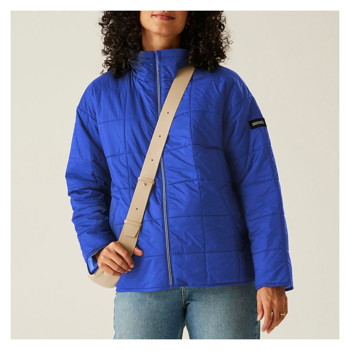 Blue Courcelle II Quilted Jacket main product photo
