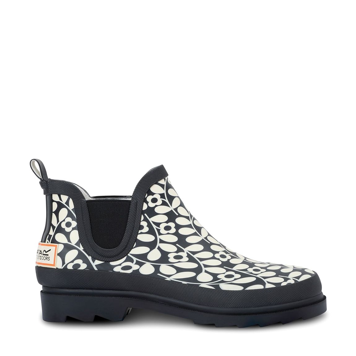 Black Floral Orla Kiely Mid Welly main product photo