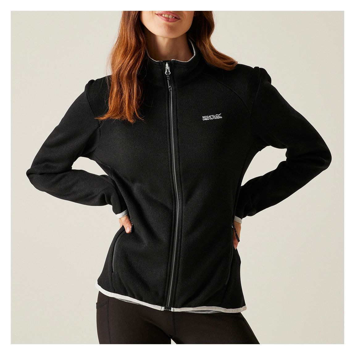 Black Newhill II Full Zip Fleece main product photo