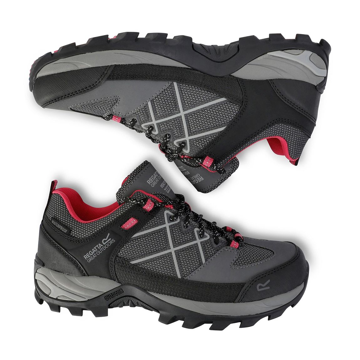 Charcoal/Pink Samaris III Low Walking Shoes main product photo