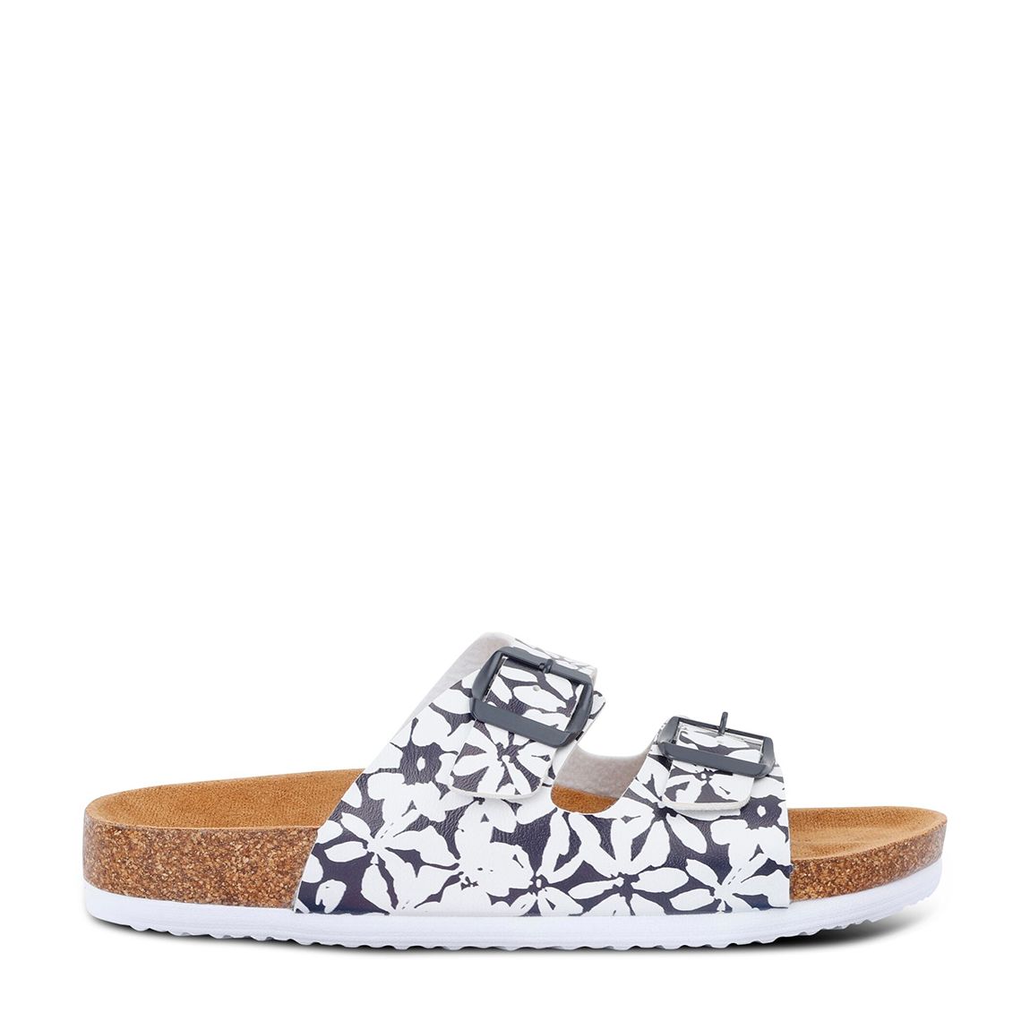 Navy/White Mia Double Strap Sandals main product photo