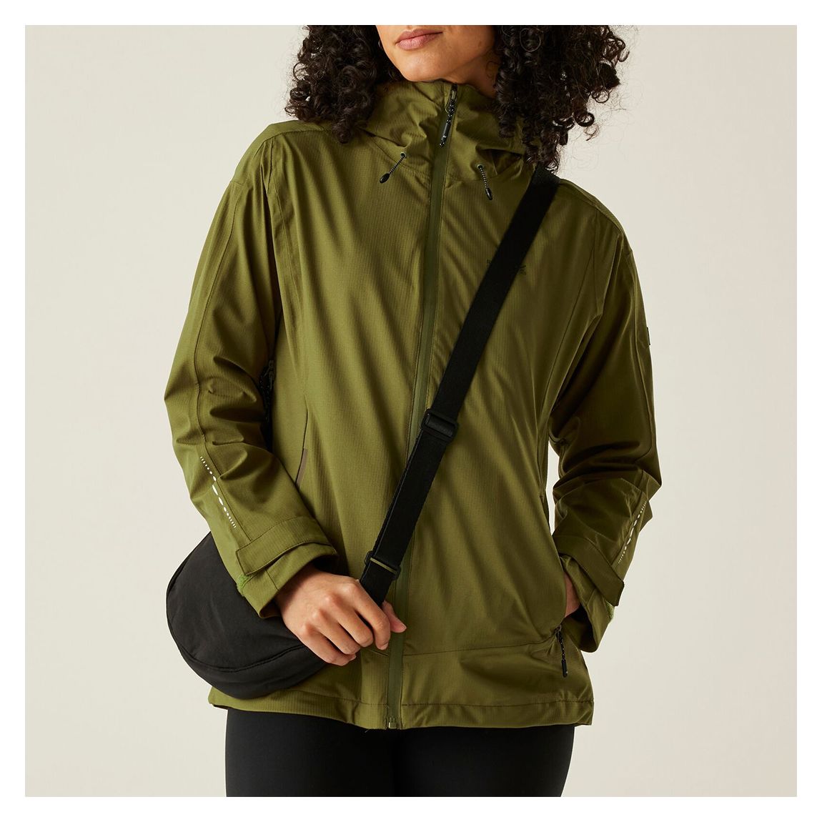 Khaki Okara Waterproof Jacket main product photo