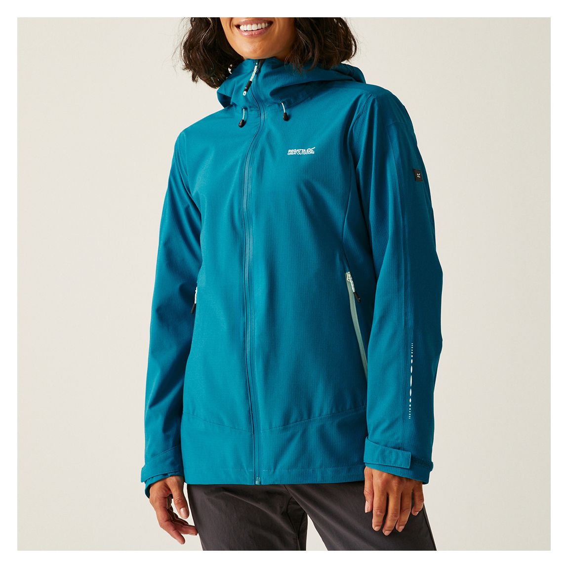 Turquoise Okara Waterproof Jacket main product photo
