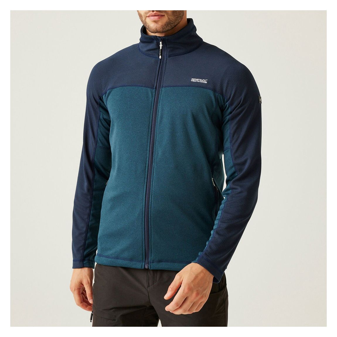 Moonlight Denim Highton V Full Zip Fleece main product photo