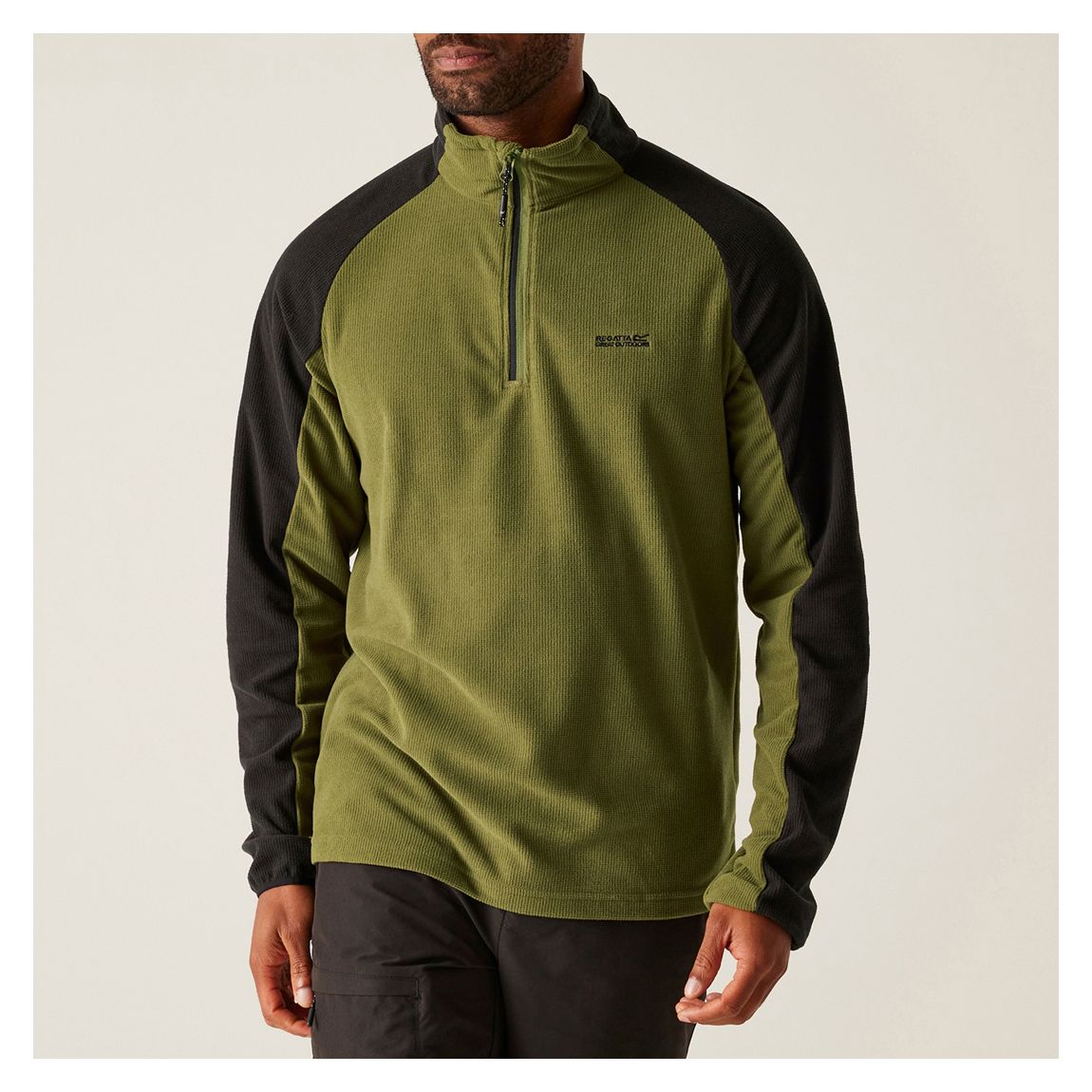 Khaki/Black Elson II Lightweight Fleece main product photo
