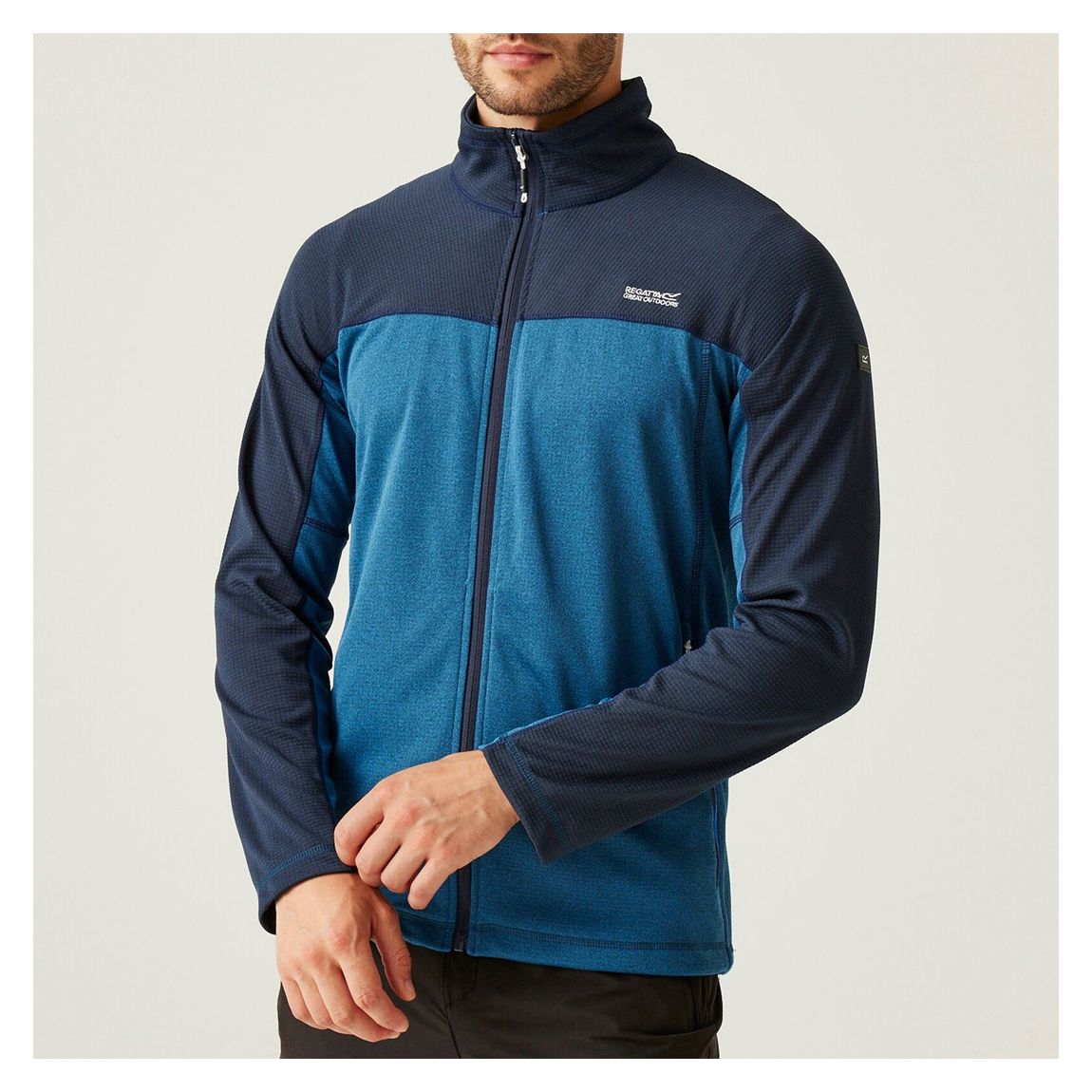 Blue/Navy Highton V Full Zip Fleece main product photo