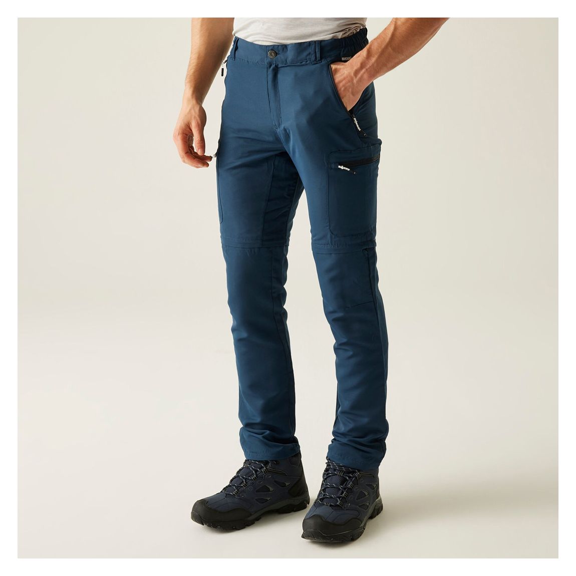 Navy Leesville III Zip Off Walking Trousers main product photo