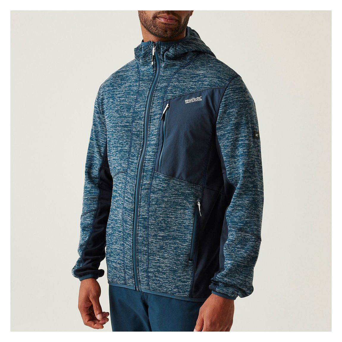 Teal Marl Alven Full Zip Fleece main product photo