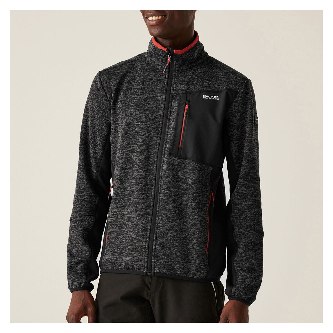 Black Marl Baslinn Full Zip Fleece main product photo
