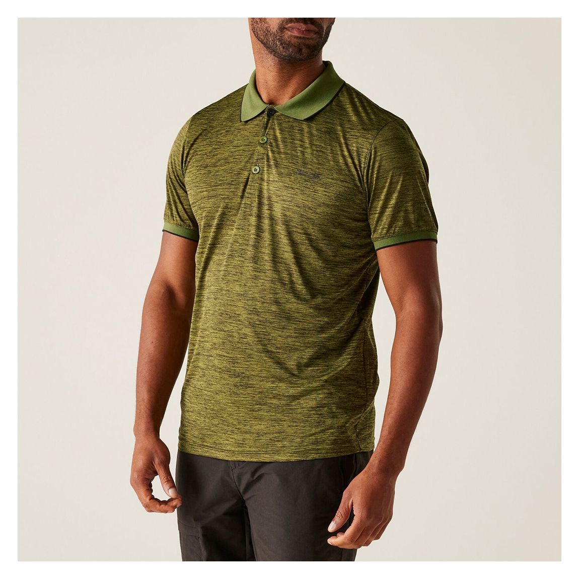 Khaki Marl Remex II Jersey Polo Shirt main product photo