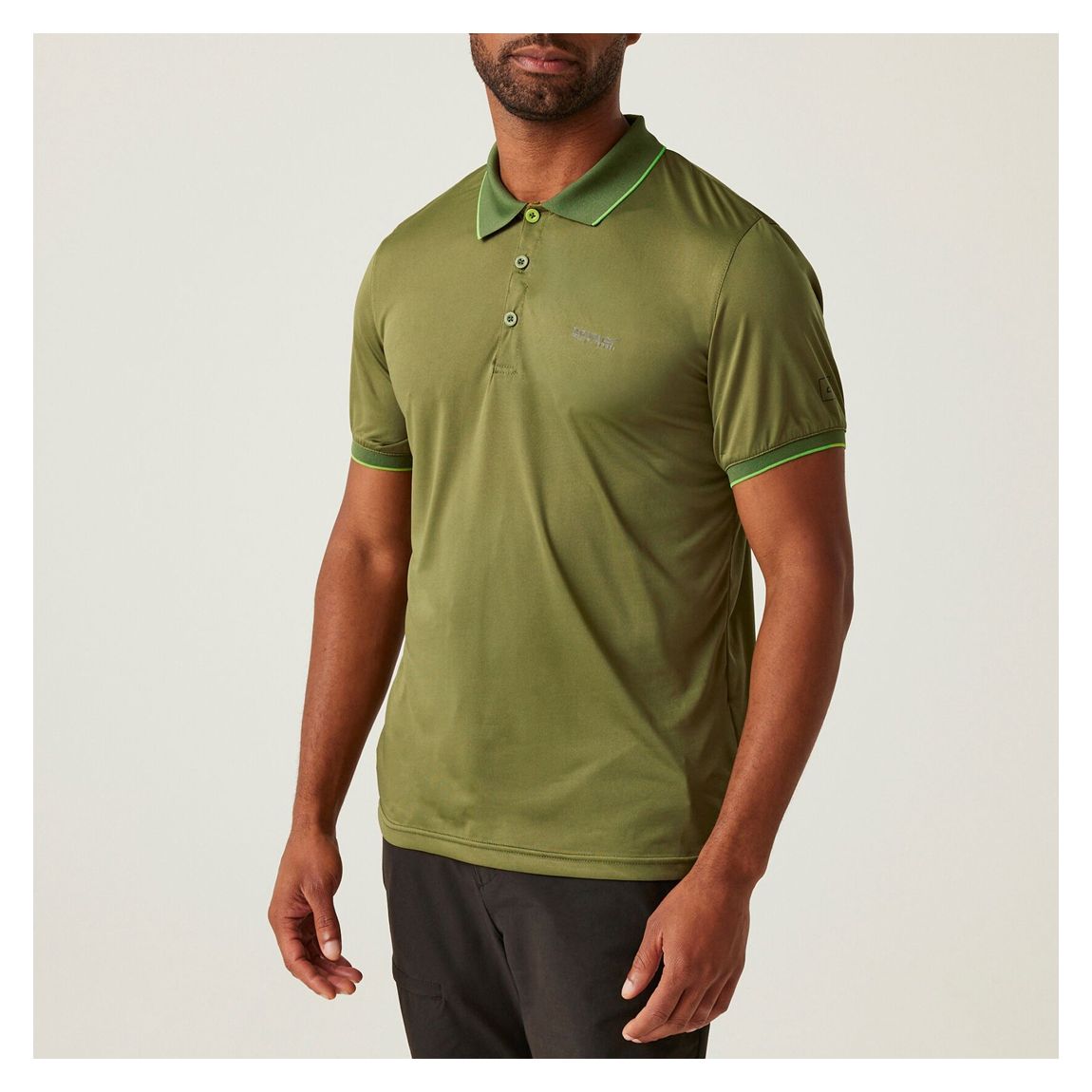 Khaki Remex II Jersey Polo Shirt main product photo