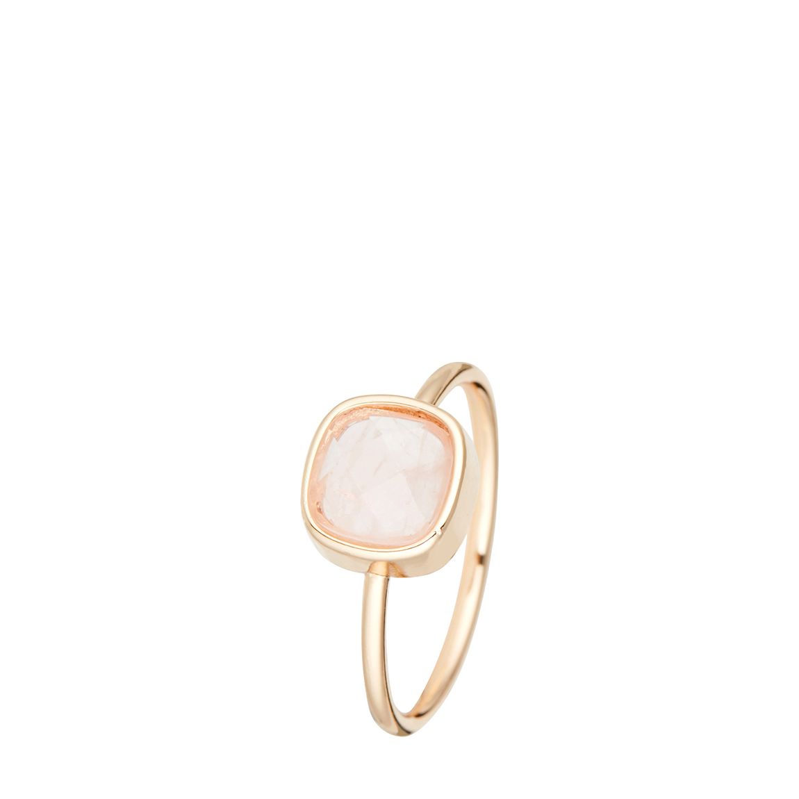 Rose Quartz Gemstone Ella Gold Ring main product photo
