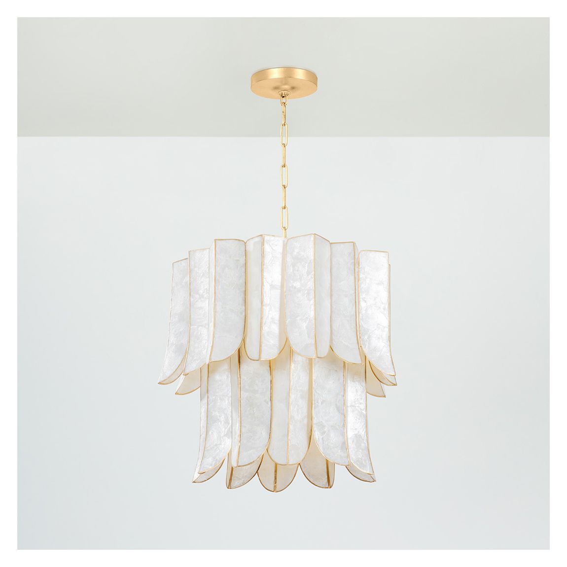 Cartagena 7 Light Chandelier, Pearl & Gold main product photo