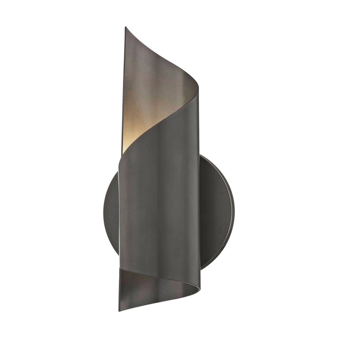 Evie 1 Light Wall Sconce, Black, Aged Brass main product photo