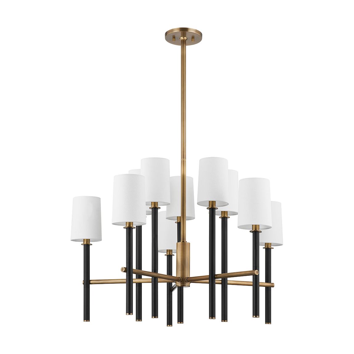 Belvedere 10 Light Chandelier, Brass main product photo