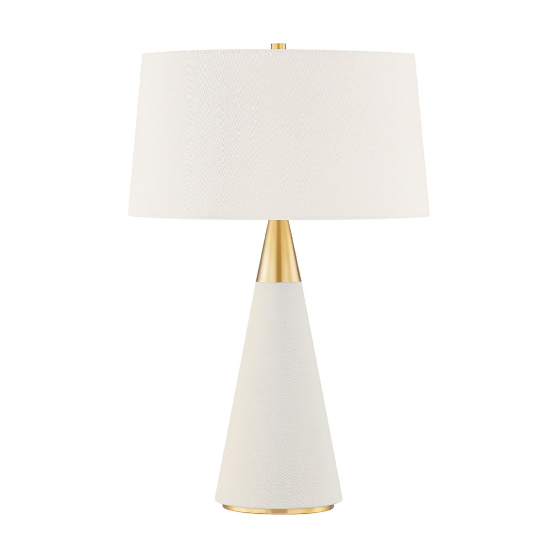 Jen 1 Light Table Lamp, White & Gold main product photo