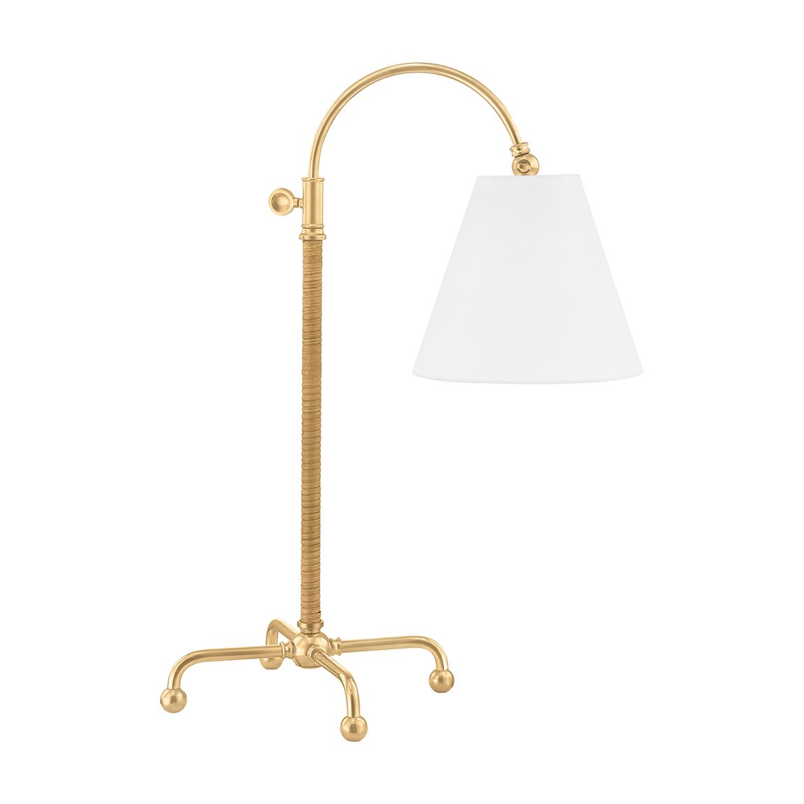 Curves No.1 1 Light Table Lamp W/ Rattan Accent main product photo
