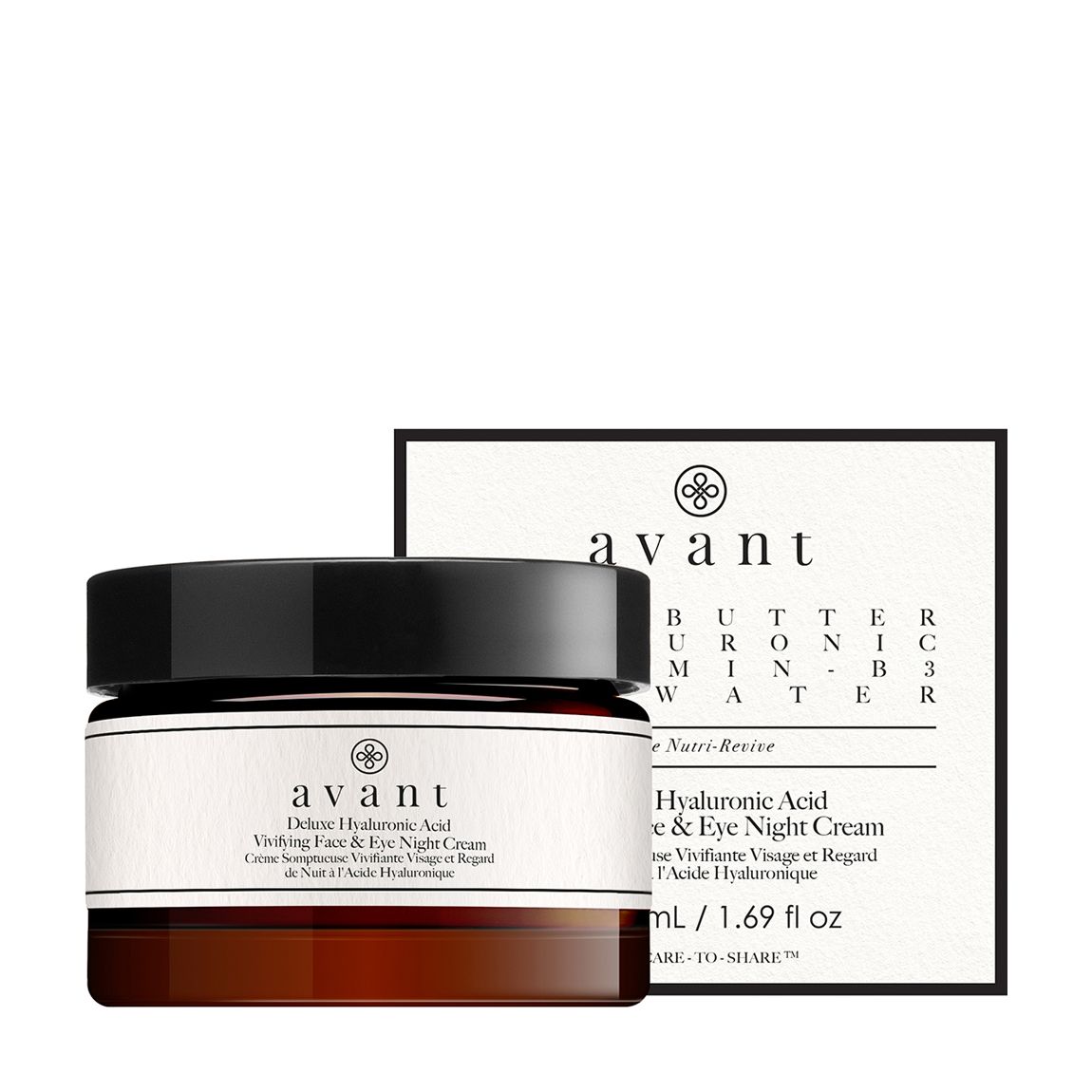 Deluxe Hyaluronic Acid Vivifying Face & Eye Night Cream main product photo