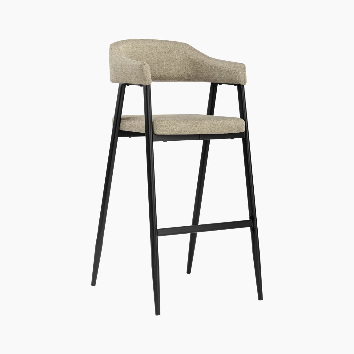 Presley Bar Stool, Latte Sustainable Fabric main product photo