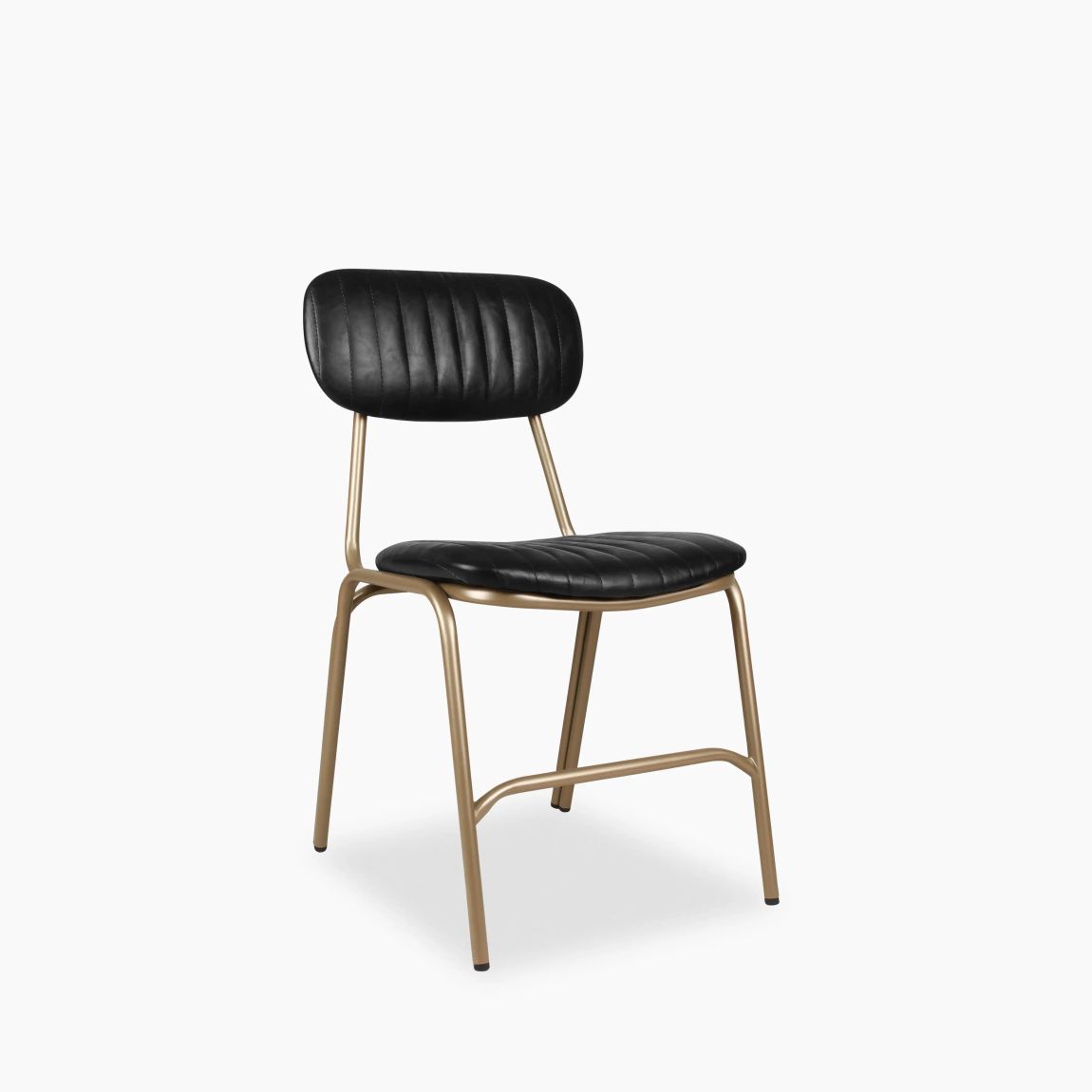 Boston Dining Chair, Vintage Black & Antique Brass main product photo