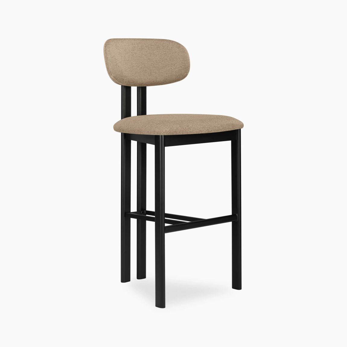 Arbor Bar Stool, Latte Sustainable Fabric main product photo