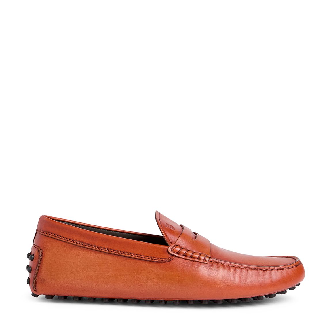 Men's Cognac Suede Gommino Mocassins main product photo